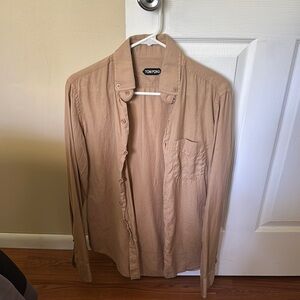 Tom Ford Tan Button-Up Shirt